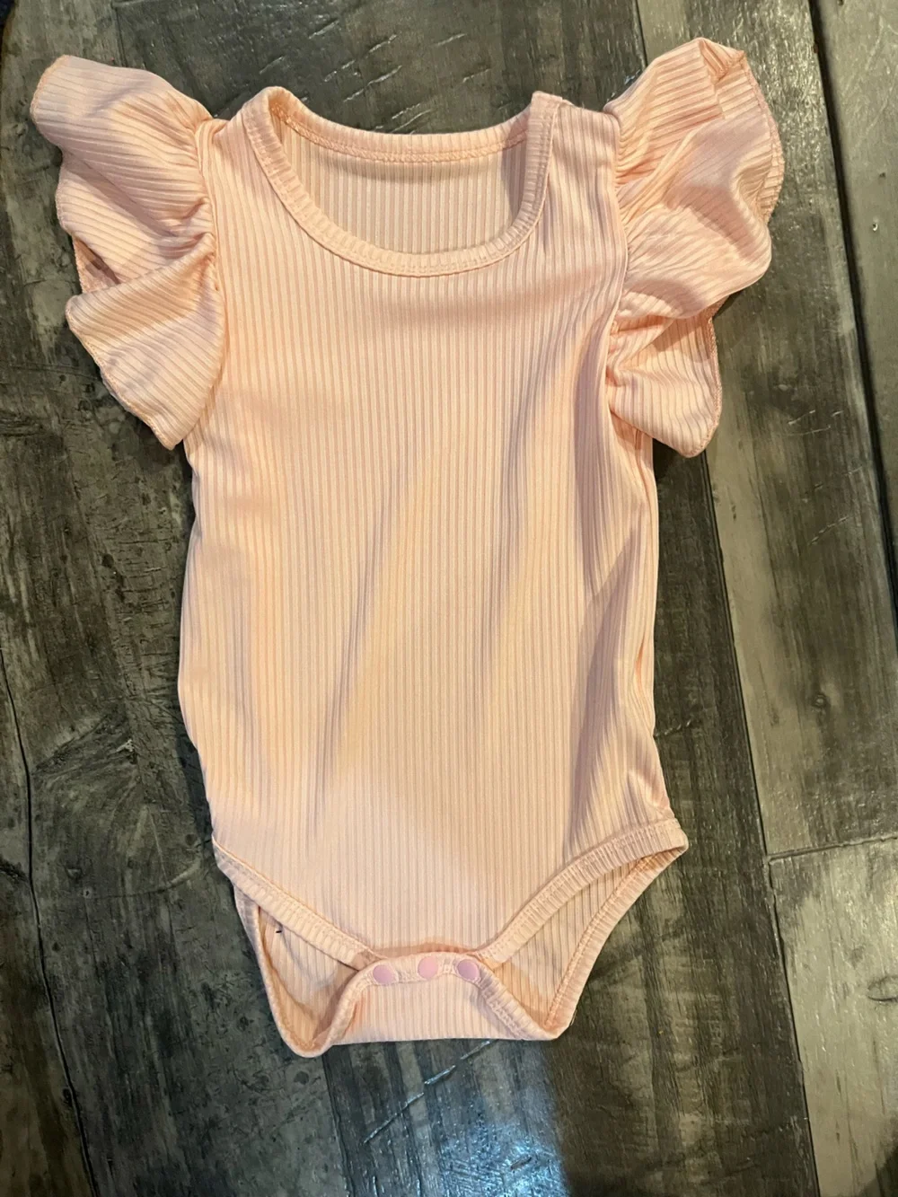 Ribbed Flutter-Sleeve Baby One-Piece Bodysuits - Multi Color Set